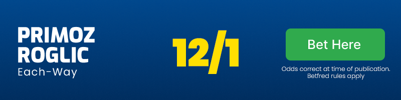 Primoz roglic e/w @ 12/1
