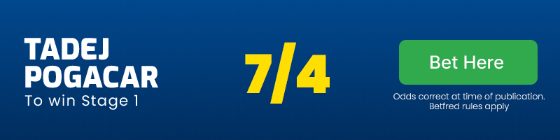 Tadej pogacar to win @ 7/4