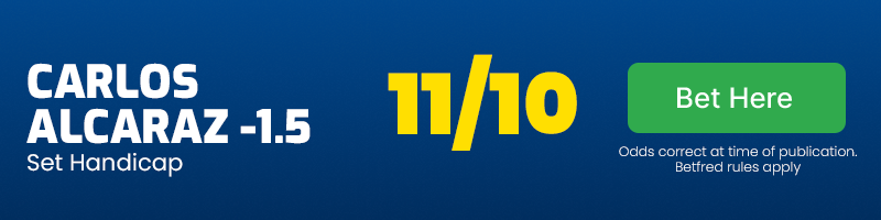 Alcaraz -1. 5 at 11-10
