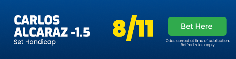 Alcaraz -1. 5 at 8-11