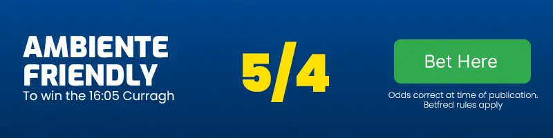 Ambiente friendly to win the 16. 05 curragh at 5-4