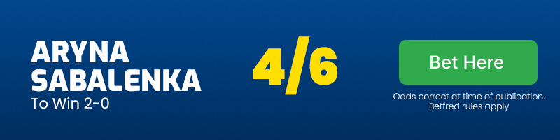 Aryna sabalenka to beat mirra andreeva 2-0 @ 4-6