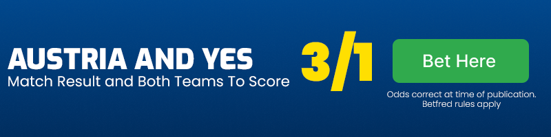 Austria and btts at 3-1