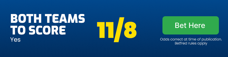 Both teams to score at 11/8