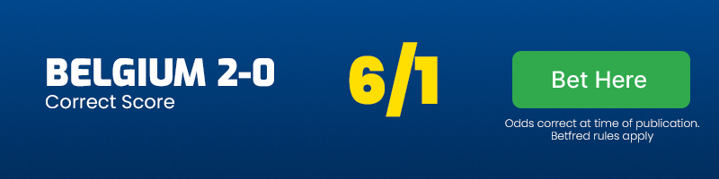 Belgium vs slovakia correct score - belgium 2-0 @ 6-1