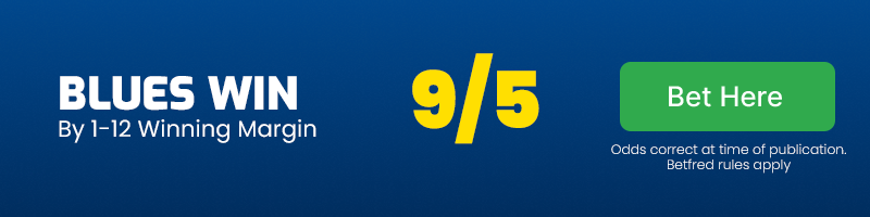 Blues to beat chiefs by 1-12 winning margin