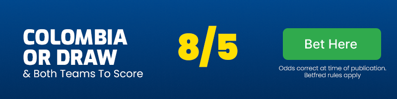 Colombia or draw vs usa & both teams to score at 8-5