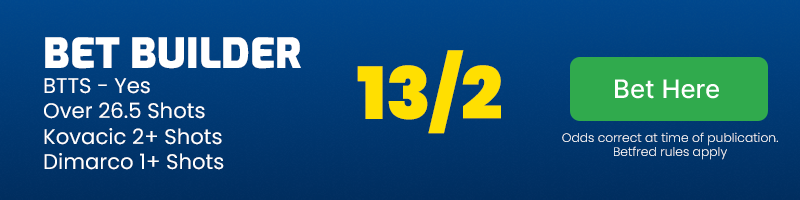 Croatia vs italy bet builder @ 13-2
