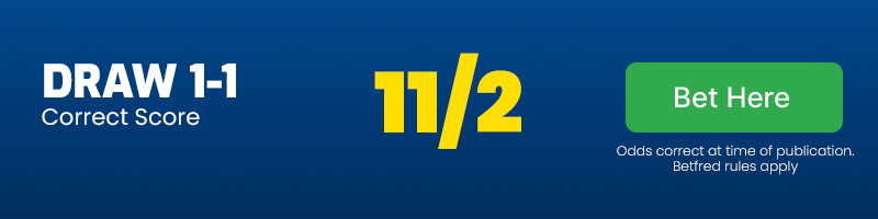 Draw 1-1 at 11-2