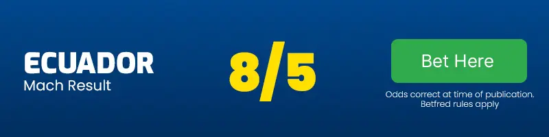 Ecuador to beat mexico at 8-5