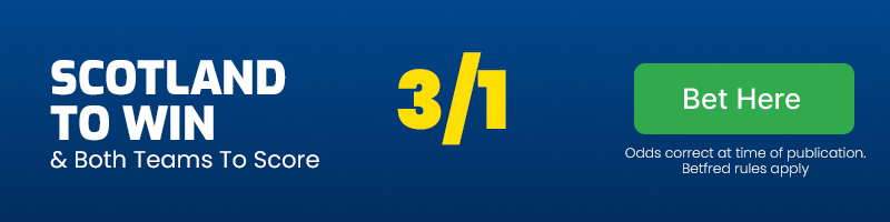 Football bet of the day friday june 7 2024 - scotland to beat finland & both teams to score @ 3-1