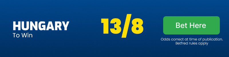 Football bet of the day - tuesday june 4 2024 - hungary to beat republic of ireland at 13-8