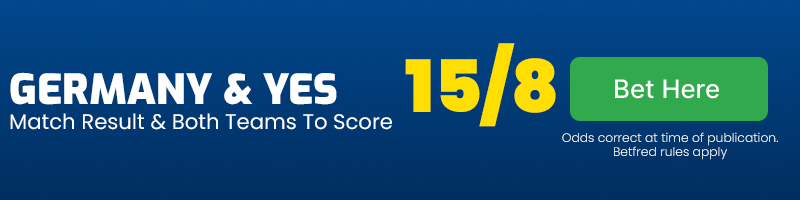 Germany to win and btts at 15-8