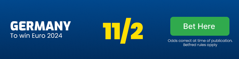 Germany to win euro 2024 at 11/2