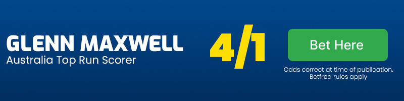 Glenn maxwell top run scorer at 4-1