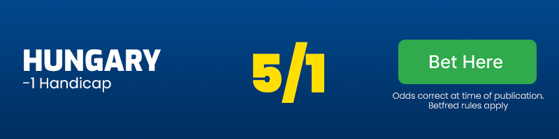 Hungary -1 handicap at 5/1