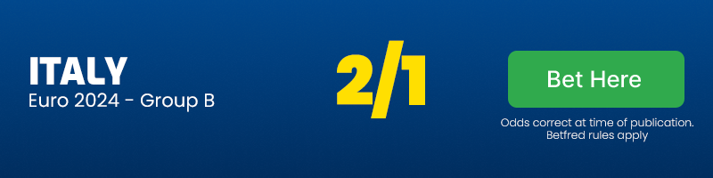 Italy to win group b at 2-1