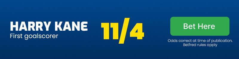 Harry kane first goalscorer at 11/4