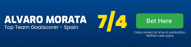 Morata top goalscorer at 7-4 Morata top goalscorer at 7-4