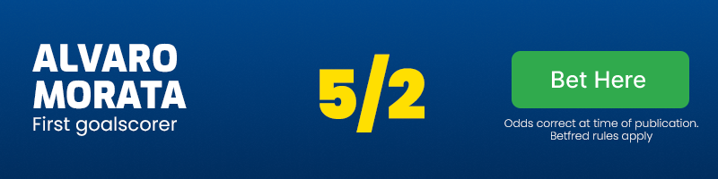 Alvaro morata first goalscorer at 5/2