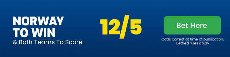 Norway to beat kosovo & both teams to score at 12-5