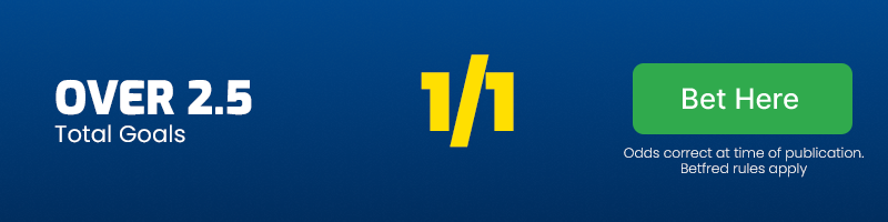 Over 2. 5 total goals in argentina vs peru at 1-1