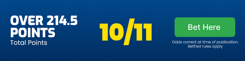 Over 214. 5 points at 10-11