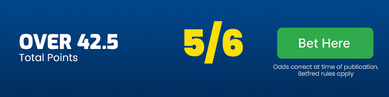 Over 42. 5 total points at 5-6