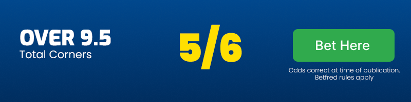 Over 9. 5 corners at 5-6