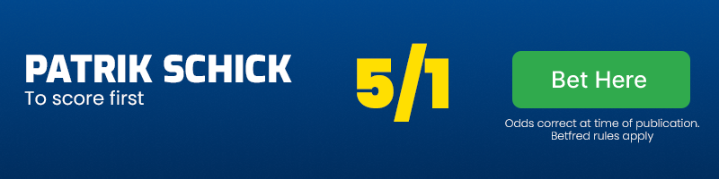 Patrick schick to score first at 5-1