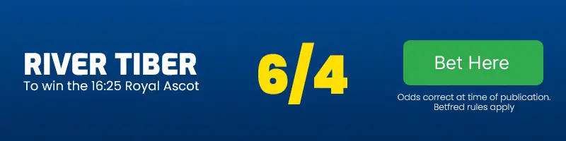 River tiber to win the 16. 25 royal ascot at 6-4