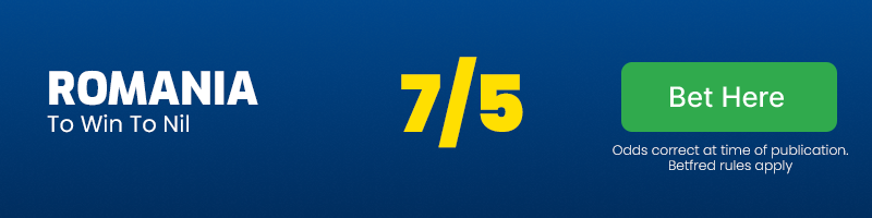 Romania to win to nil vs bulgaria at 7-5