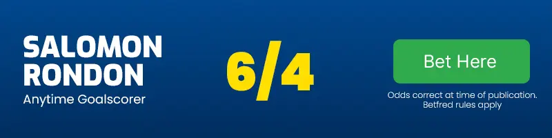 Salomon rondon to score anytime in jamaica vs venezuela at 6-4