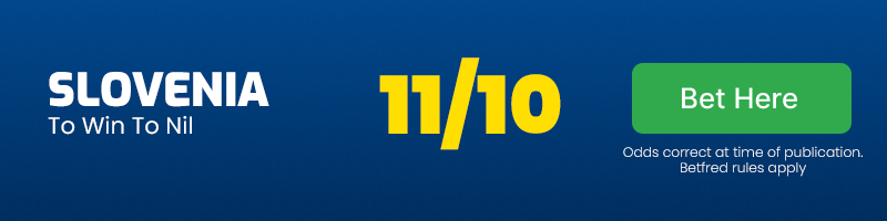 Slovenia to win to nil vs armenia at 11-10