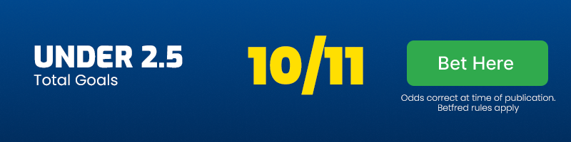 Under 2. 5 total goals in mexico vs jamaica at 10-11