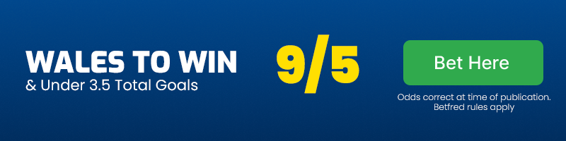 Wales to beat gibraltar & under 3. 5 total goals @ 9-5
