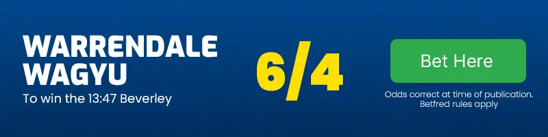 Warrendale wagyu to win the 13. 47 beverley