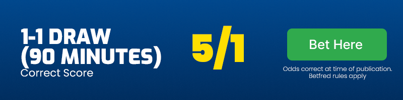 1-1 correct score at 5-1