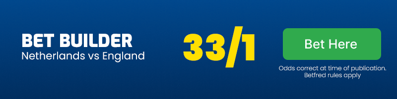 33-1 bet builder in netherlands vs england