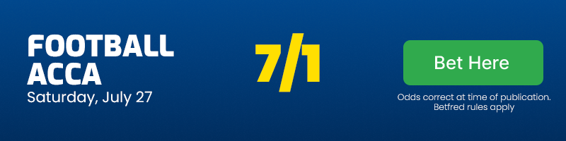 7-1 football accumulator - saturday july 27 2024