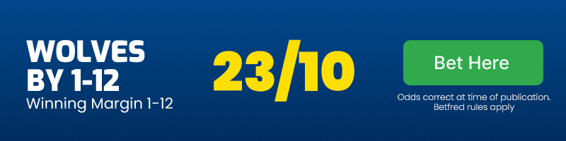 Warrington by 1-12 @ 23/10
