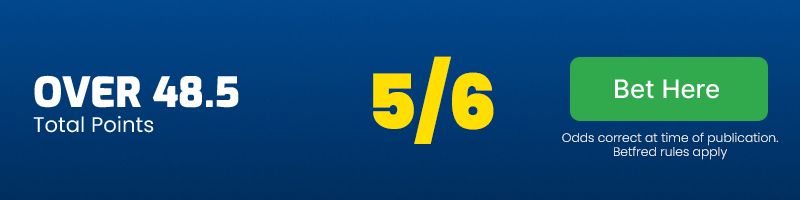 Over 48. 5 total points @ 5/6