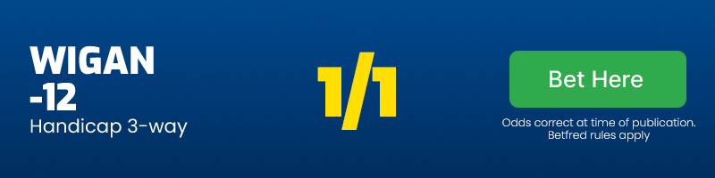 Wigan -12 @ 1/1