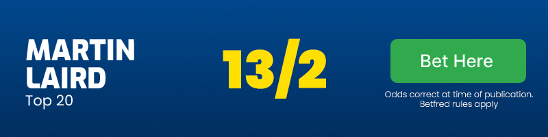 Martin laird top 20 @ 13/2