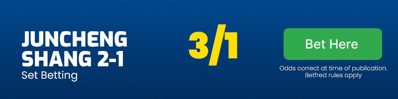 Atp atlanta - juncheng shang (chn) to beat max purcell (aus) 2-1 @ 3-1