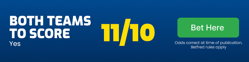 Both teams to score at 11/10