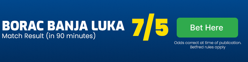 Borac banja luka to win at 7-5