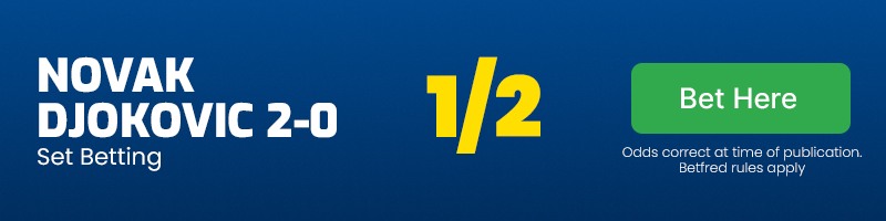 Djokovic 2-0 at 1-2