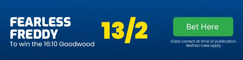 Fearless freddy to win the 16. 10 goodwood at 13-2
