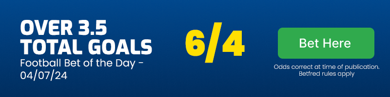 Football bet of the day - thursday july 4 2024 - over 3. 5 total goals in toronto fc vs orlando city @ 6-4